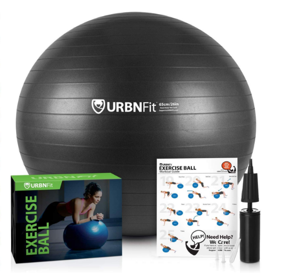 URBNFit Exercise Ball – Yoga Ball for Workout Pregnancy Stability Review