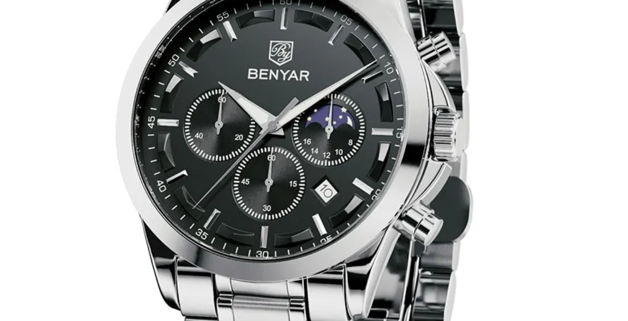 BENYAR Chronograph Men’s Watch Quartz 30M Waterproof Watch Review