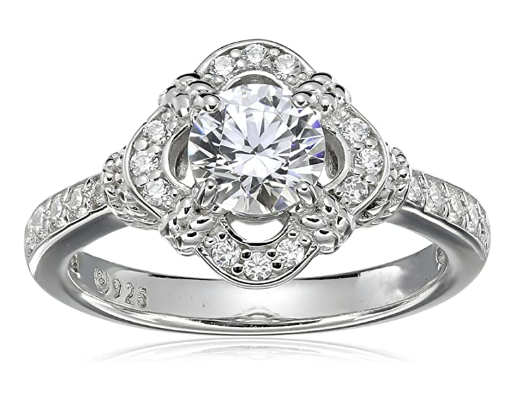Platinum-plated Silver Ring