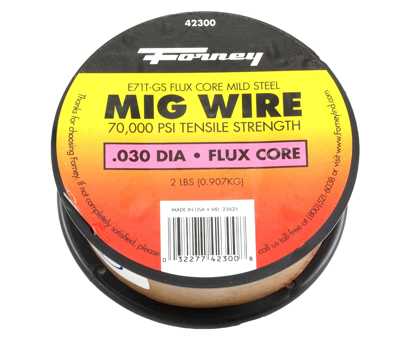 Forney 42300 Flux Core Mig Wire E71TGS.030 Review