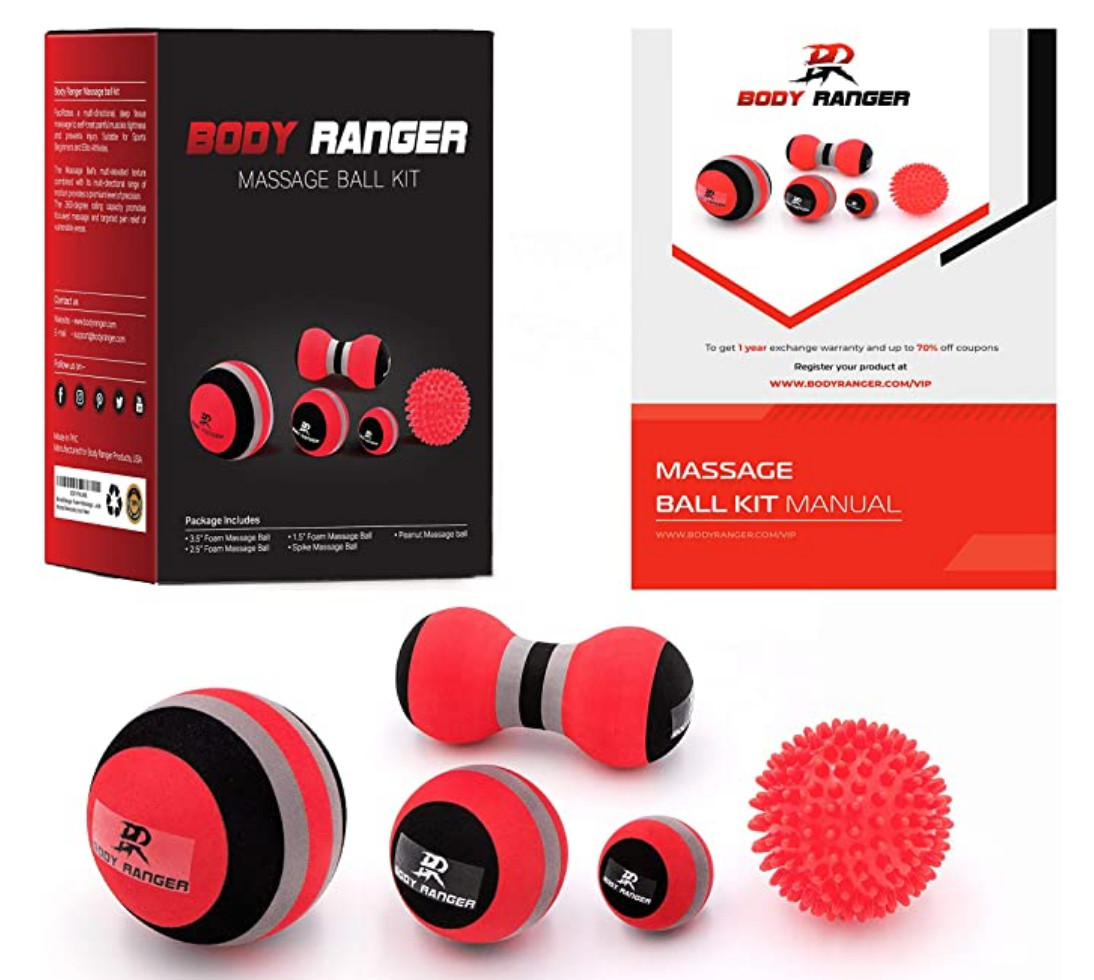 Body Ranger Foam Massage Ball Kit- Spiky Ball, Peanut Ball Review
