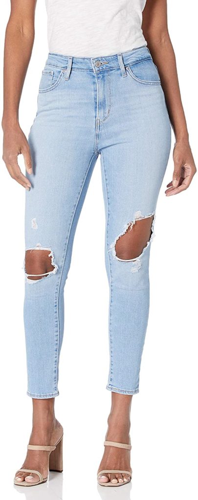 Levi's 721 high rise skinny ankle jeans